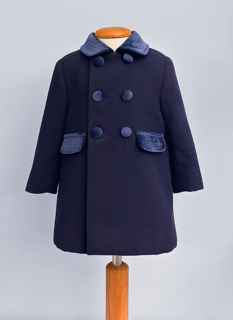 Twinset Cappotto Bimba Blu Lana Cotta Cappotti Bambina Saldi