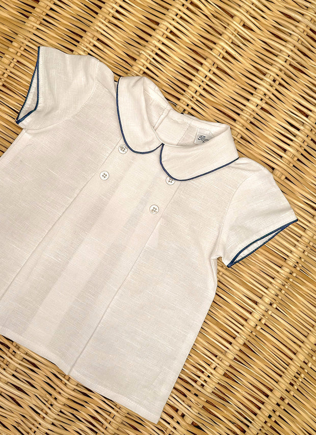 Double breasted linen Shirt