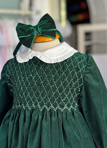 Handmade Smock Velvet Dress Long Sleeves – Baroni Firenze