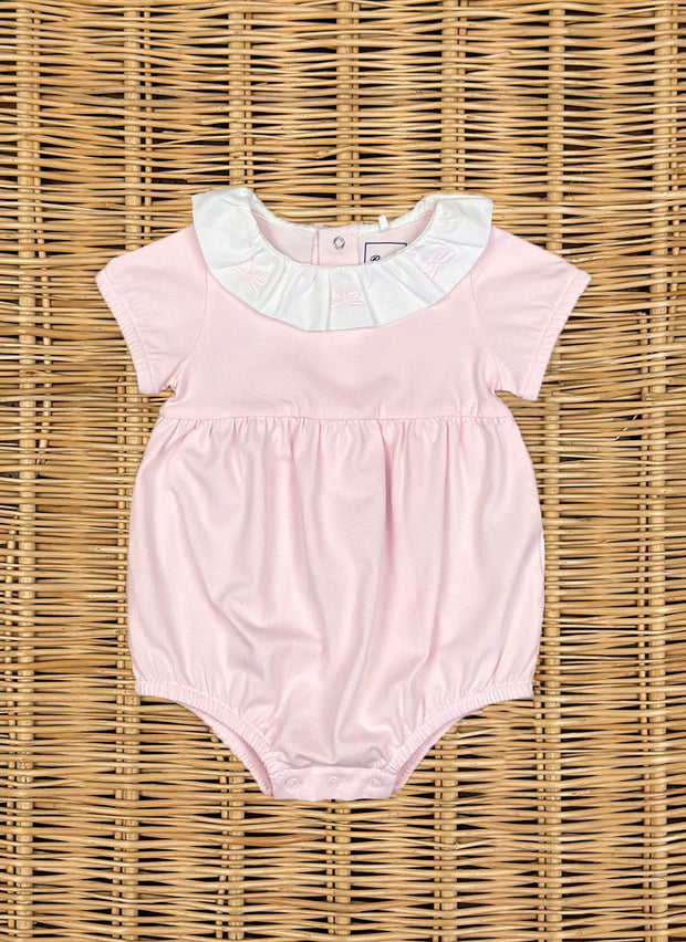 Girly Jersey romper with embroidered bows