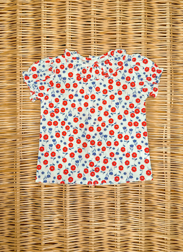 Short Sleeve Poppies Shirt