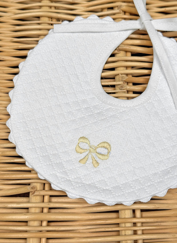 Ric Rac Bow Bib Small