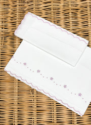 FLOWERS & POIS SCALLOPED SHEET