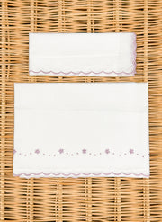 FLOWERS & POIS SCALLOPED SHEET