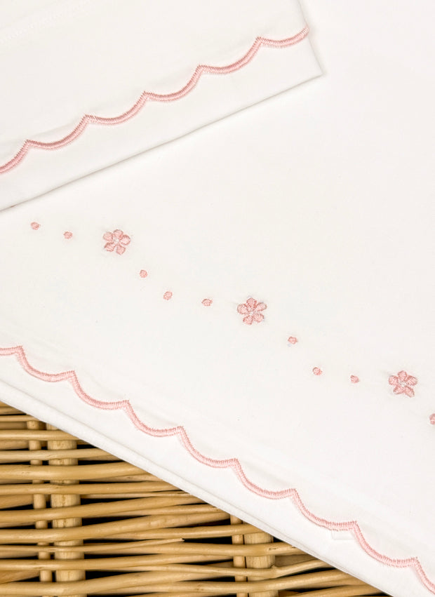 FLOWERS & POIS SCALLOPED SHEET