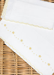 FLOWERS & POIS SCALLOPED SHEET