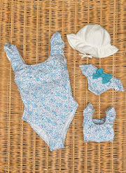 Blue Flower Swimsuit