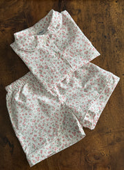 Girly Little Roses Fancy Short Pajamas