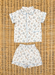 Children's Cotton Jungle Fancy Short Pyjamas baroni firenze