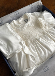 Lace and Smock Christening/Presentation Dress