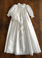 Lace and Smock Christening/Presentation Dress