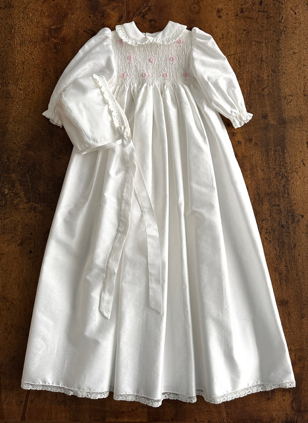 Smock Christening/Presentation Daisies Dress