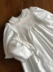 Smock Christening/Presentation Daisies Dress