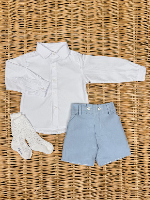 Boy Shirt Processed Cotton Long Sleeve