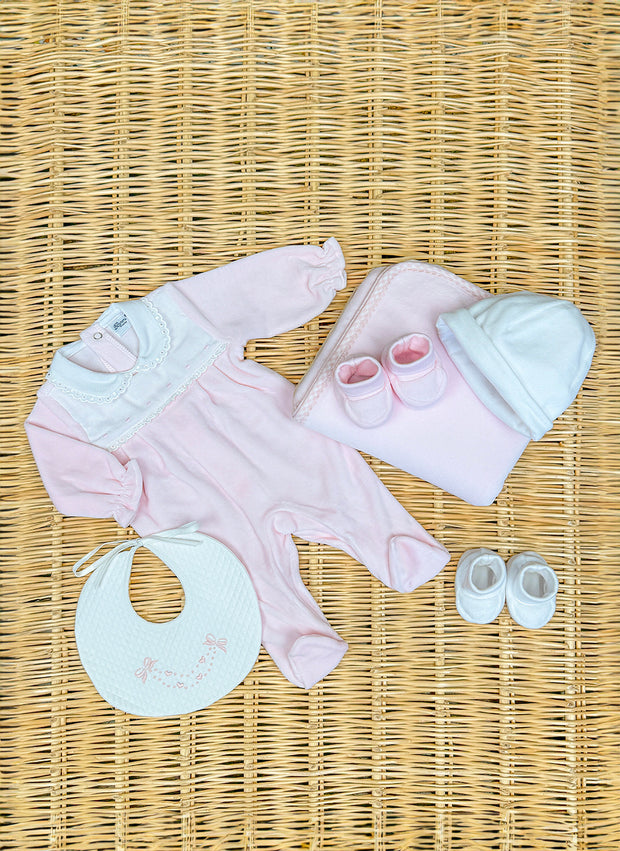 Scalloped Chenille Sleepsuit