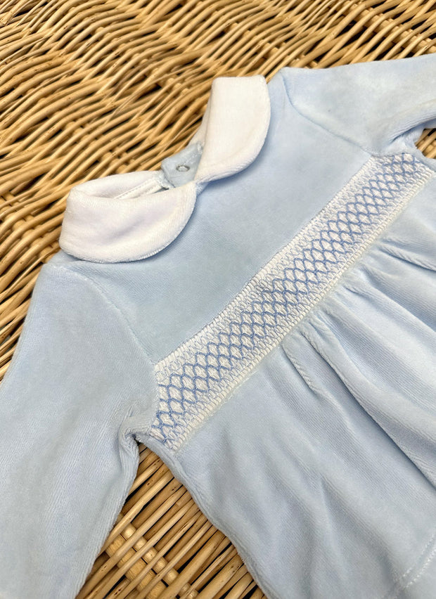 Two Piece Chenille Sleepsuit Smock