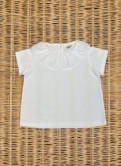 T-shirt with embroidered