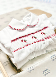 Christmas Candy Chenille Sleepsuit
