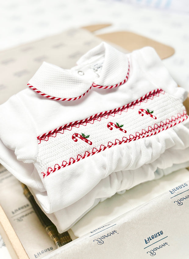 Christmas Candy Chenille Sleepsuit
