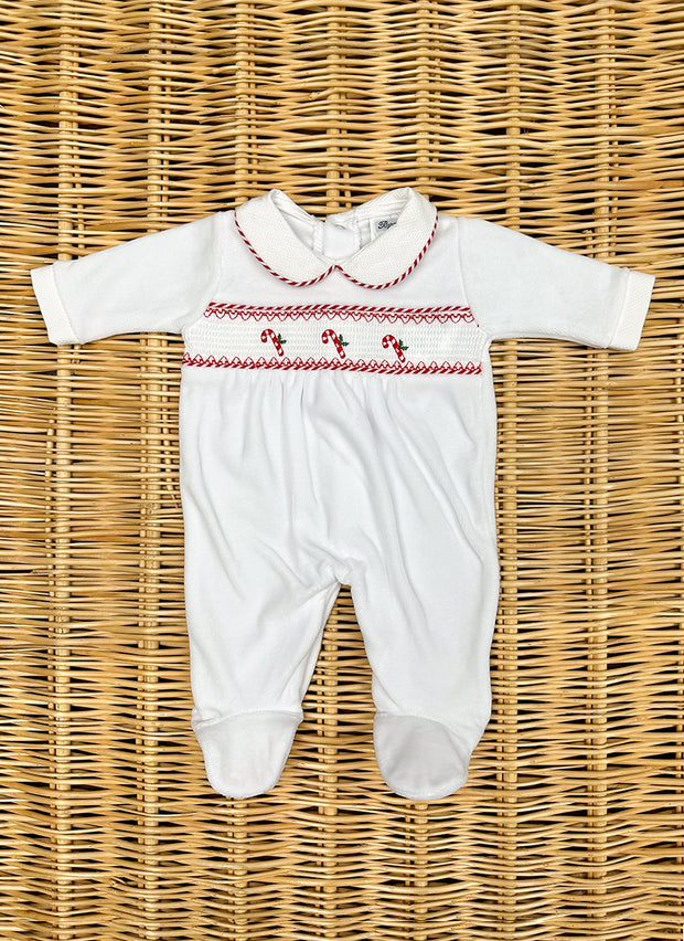 Christmas Candy Chenille Sleepsuit