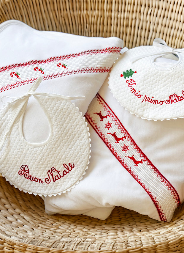 Chenille Candy Canes Blanket