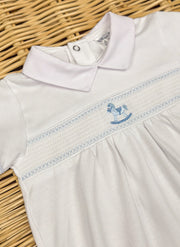 Jersey romper smock and horse
