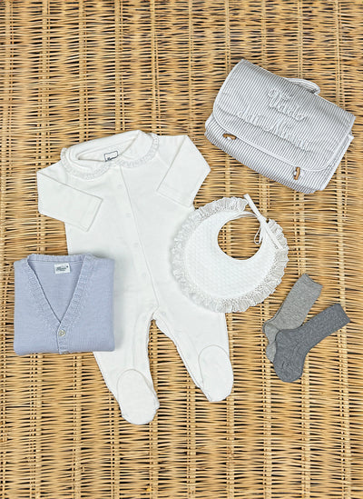 Sleepsuit Embroidered Collar