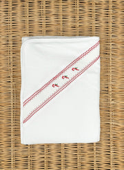 Chenille Candy Canes Blanket