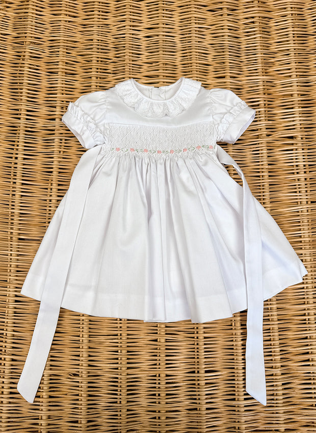 Little roses handmade smock dress