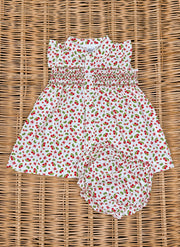 Girl Cherry Smock Dress