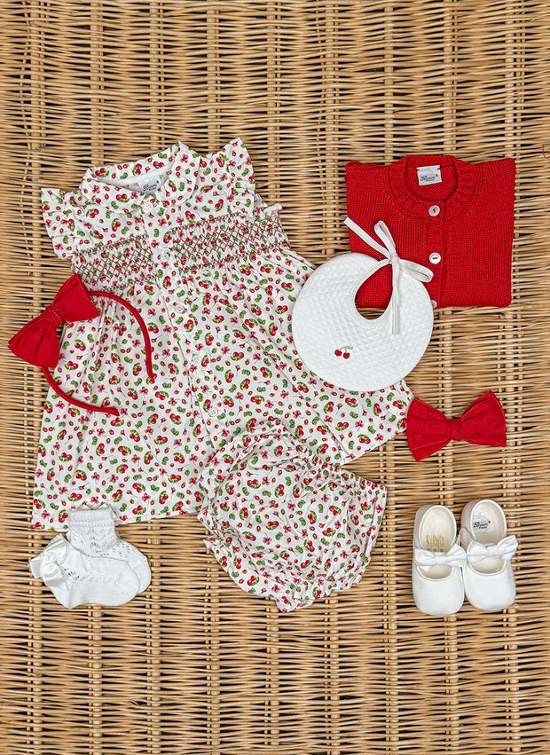 Girl Cherry Smock Dress