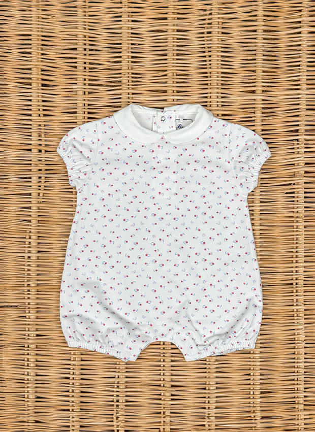 Cherries Cotton Sleepsuit