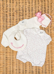 Cherries Cotton Sleepsuit