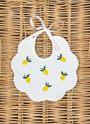 Scalopped Lemons Bib