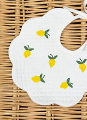 Scalopped Lemons Bib