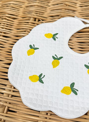 Scalopped Lemons Bib