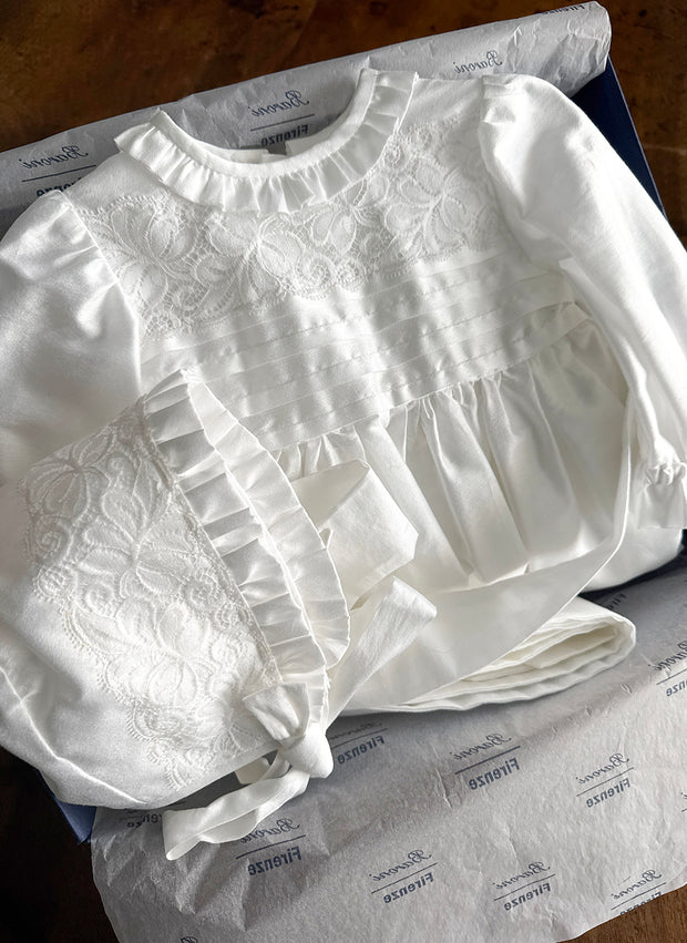 Vintage Laces and Rouches Christening/ Presentation Dress