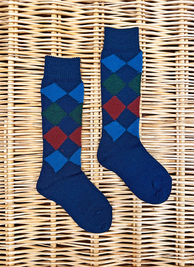 Merinos Diamonds High Wool Socks