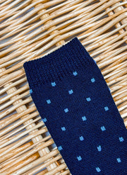 Wool-Blend knee Pois Socks