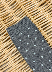 Wool-Blend knee Pois Socks