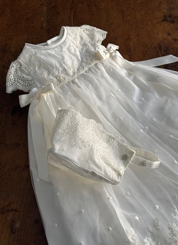 Lace Embroidered Christening/Presentation Dress