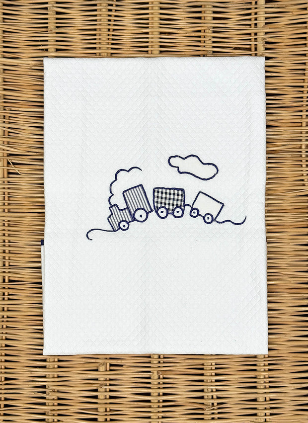COPRIPIUMINO CON TRENINO BLU