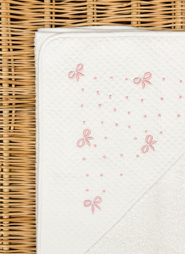 Little Bows & Pois Hooded Towel