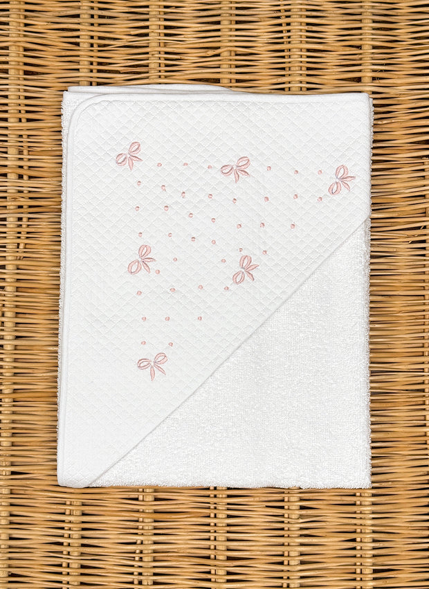 Little Bows & Pois Hooded Towel