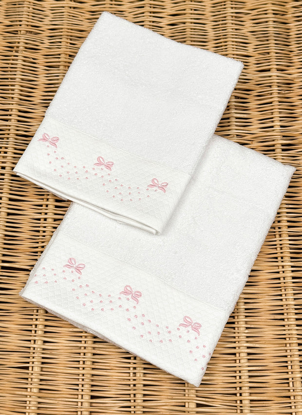 Bows & Pois Towel Set