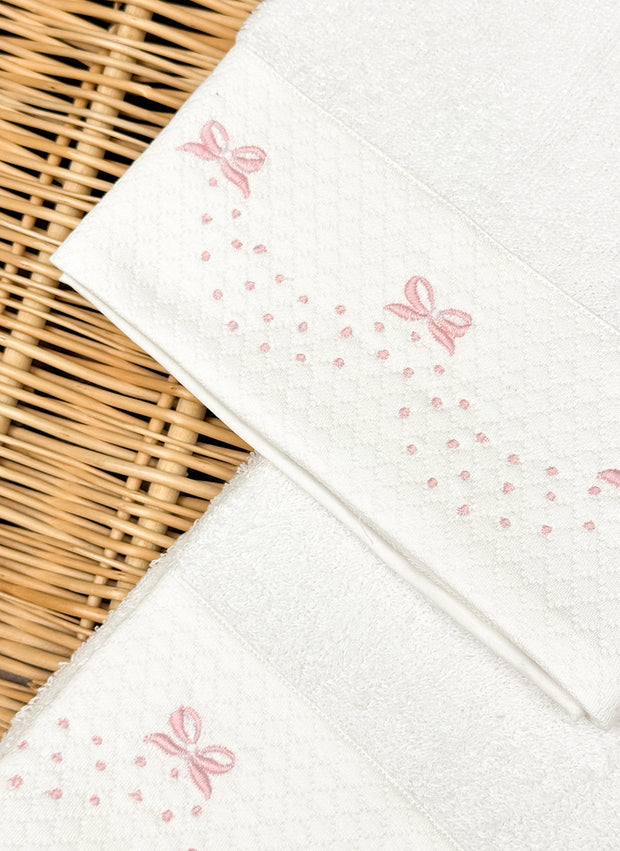 Bows & Pois Towel Set