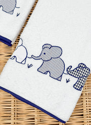 SET DI ASCIUGAMANI CON ELEFANTI