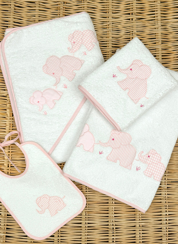 SET DI ASCIUGAMANI CON ELEFANTI