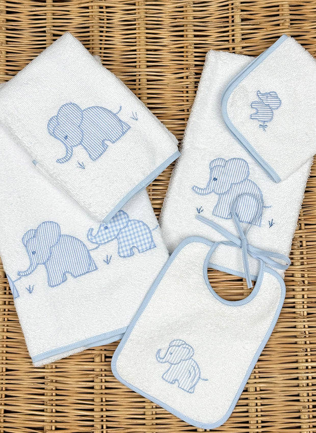 SET DI ASCIUGAMANI CON ELEFANTI
