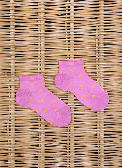 Polka dot print short socks